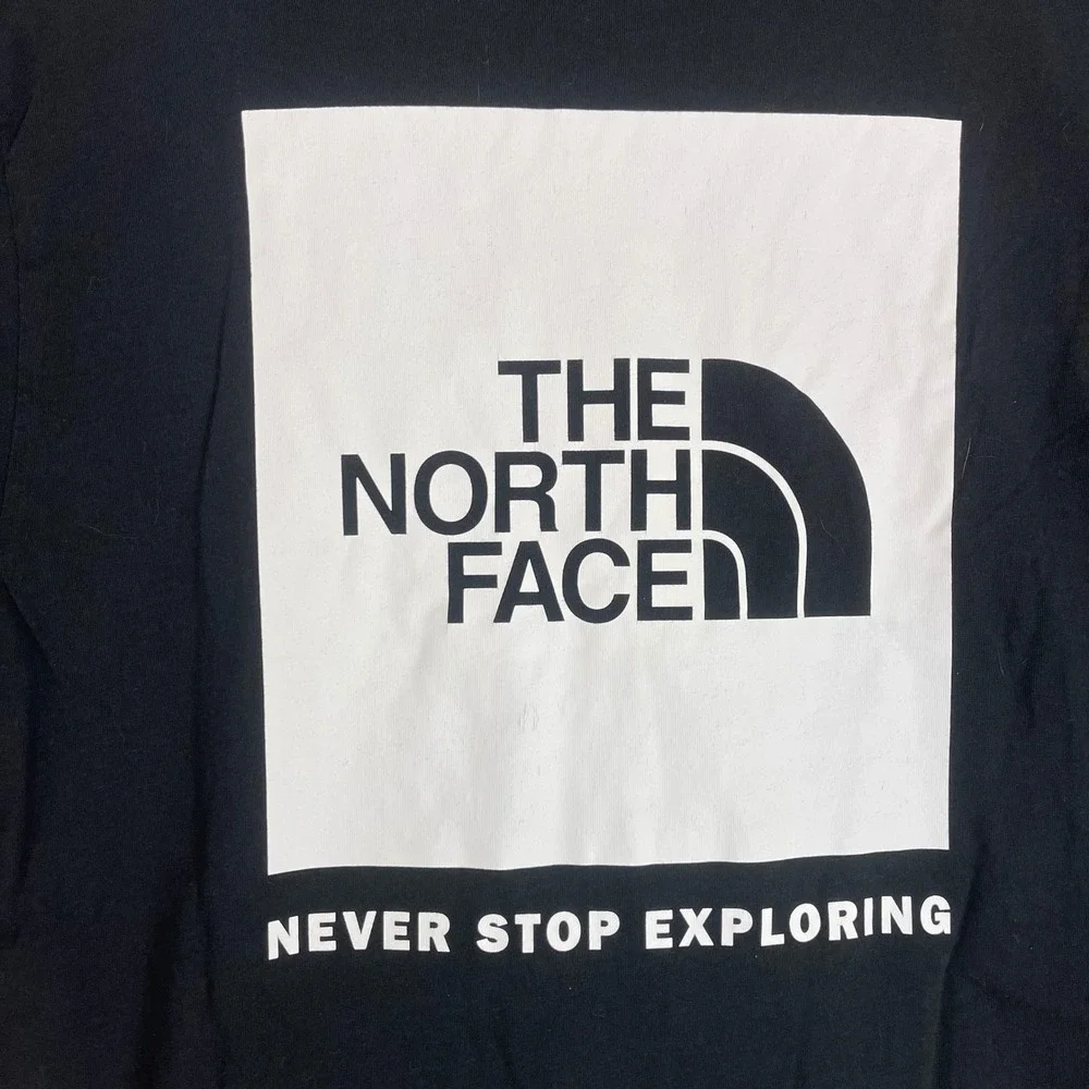 The North Face Evolution Shirt Mens size small Black Box Logo Short Sleeve Shirt